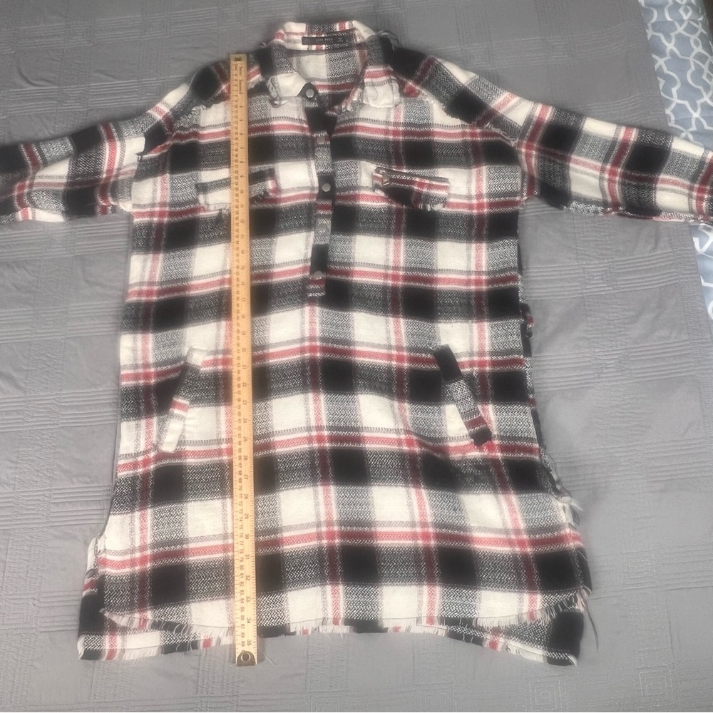 Zara Black and White Plaid Mini Dress - Picture 7 of 12